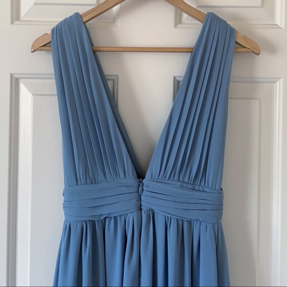 Lulus Heavenly Hues Denim Blue Maxi Dress - Picture 4 of 10
